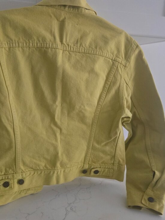 Authentic Vintage Banana Yellow LEE Levy Strauss Jean Jacket & Matching Jeans - Picture 16 of 16